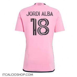 Inter Miami Jordi Alba #18 Prima Maglia 2024-25 Manica Corta